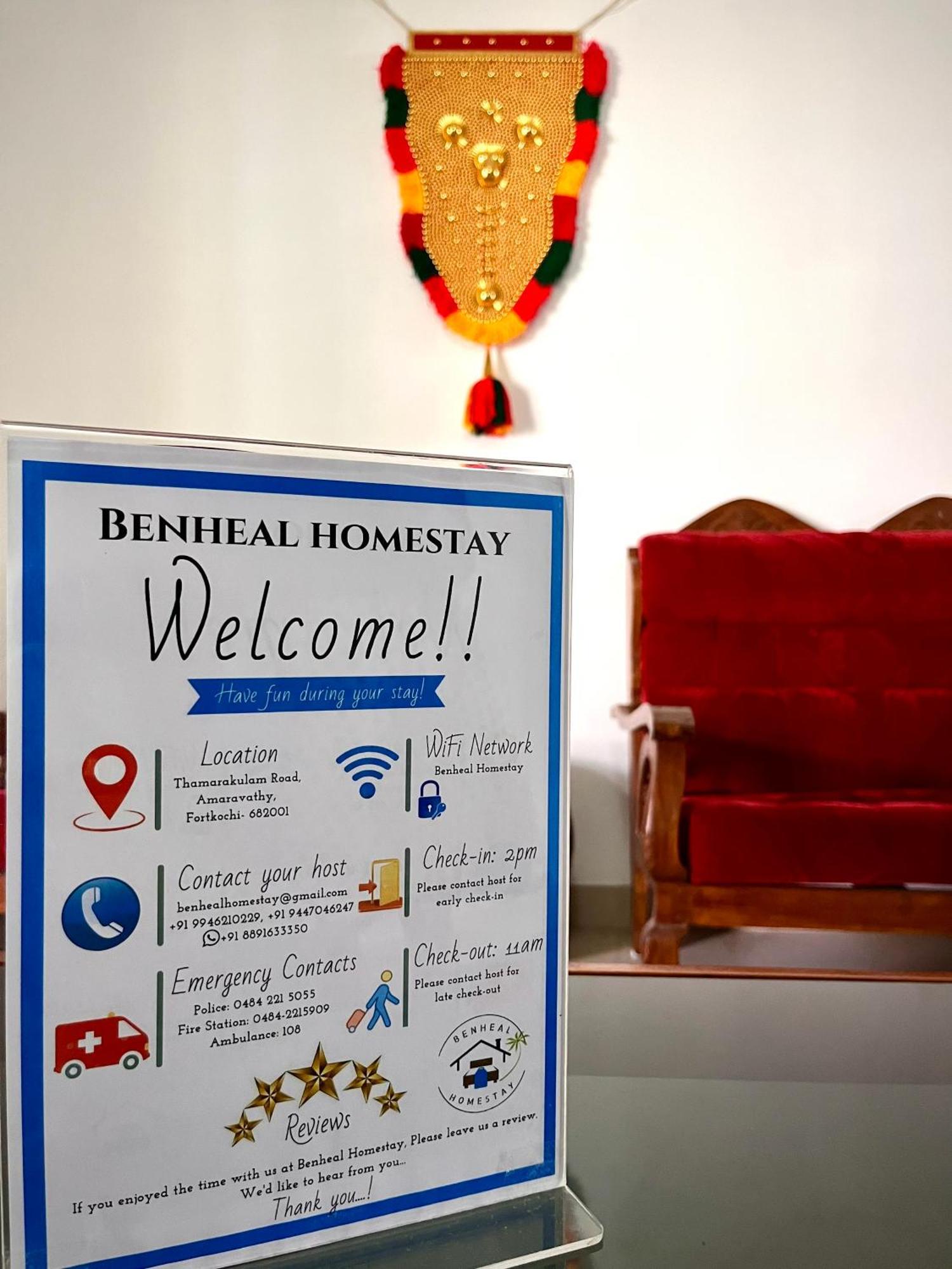 Benheal Homestay Kochi Eksteriør bilde